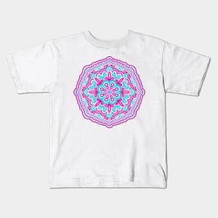 Pink & Blue Mandala Kids T-Shirt